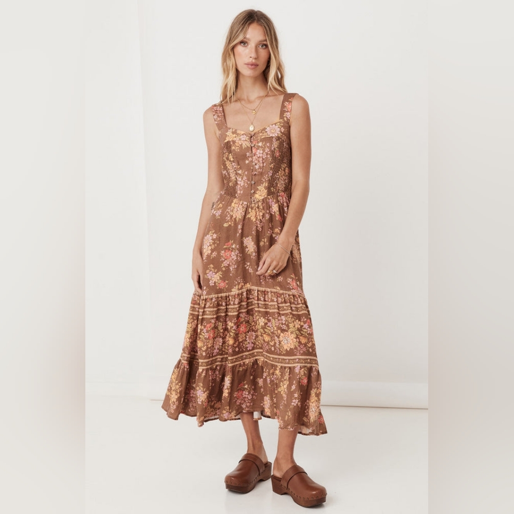 Spell Meadowland Linen Sundress Sz. S